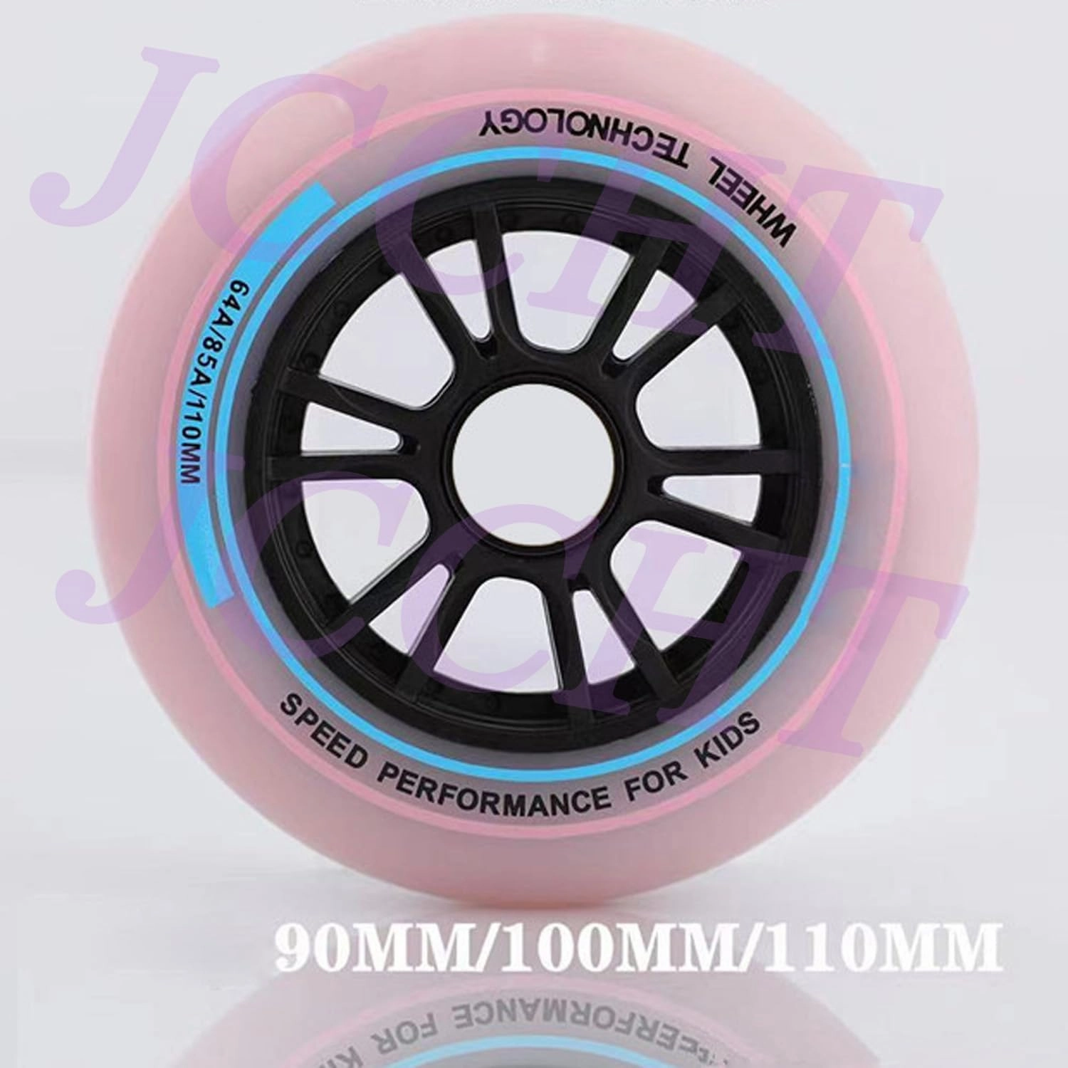 85A Inline Speed Skating Racing Wheel 90mm 100mm 110mm for Indoor/Outdoor Skating Roller Skate Replacement Wheels 6 Pack
