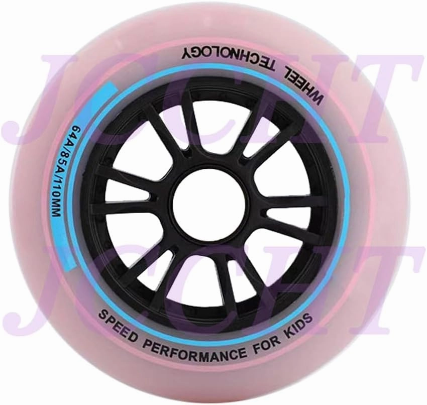 85A Inline Speed Skating Racing Wheel 90mm 100mm 110mm for Indoor/Outdoor Skating Roller Skate Replacement Wheels 6 Pack