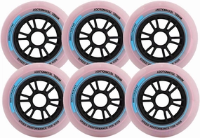 85A Inline Speed Skating Racing Wheel 90mm 100mm 110mm for Indoor/Outdoor Skating Roller Skate Replacement Wheels 6 Pack