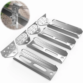8 inch Galvanized Swivel Top Bunk Bracket Kit, Galvanized Swivel Boat Trailer Bunk Brackets - Ski Boat, Fishing Boat or Sailboat
