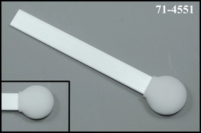 (Bag of 50 Swabs) 6" Flat Handle with 1.2" Diameter Mitt Foam Swab by Swab-its: 71-4551 - Made in the USA