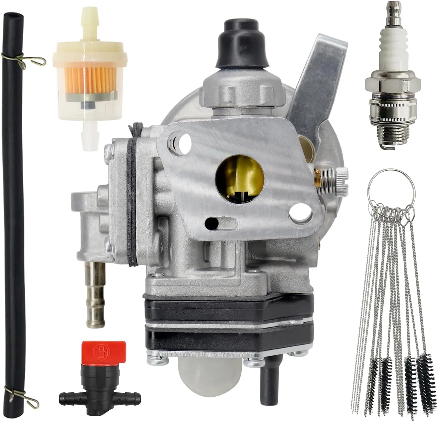 A021002360 Carburetor for Shindaiwa 70170-81020 T270 C270 PB270 270's TK Round Slide Valve Carb with Fuel Filter
