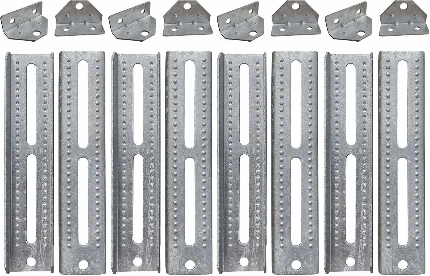 A.A 12" Galvanized Swivel and Top Bunk Bolster Bracket for Boat Trailer, Heavy Duty (8 Pack)