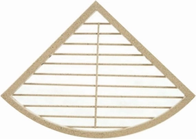 A&E Cage Co. Medium Corner Rest Shelf Color: Platinum