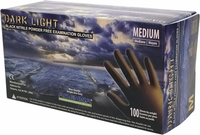 Adenna Dark Light Disposable Nitrile Gloves – 9 Mil, Heavy Duty Work Rubber Glove, Non-Latex & Powder Free, Medium, Black