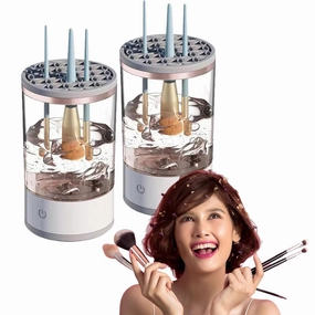 Amarune Electric Cosmetic Brush Cleaner, Swirl & Luna Makeup Brush Cleaner (2 pcs)