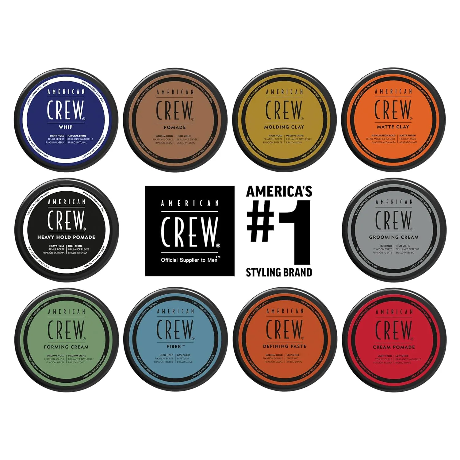 American Crew Men's Hair Pomade, Like Styling Gel with Medium Hold & High Shine, 3 oz