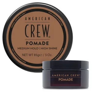 American Crew Men's Hair Pomade, Like Styling Gel with Medium Hold & High Shine, 3 oz