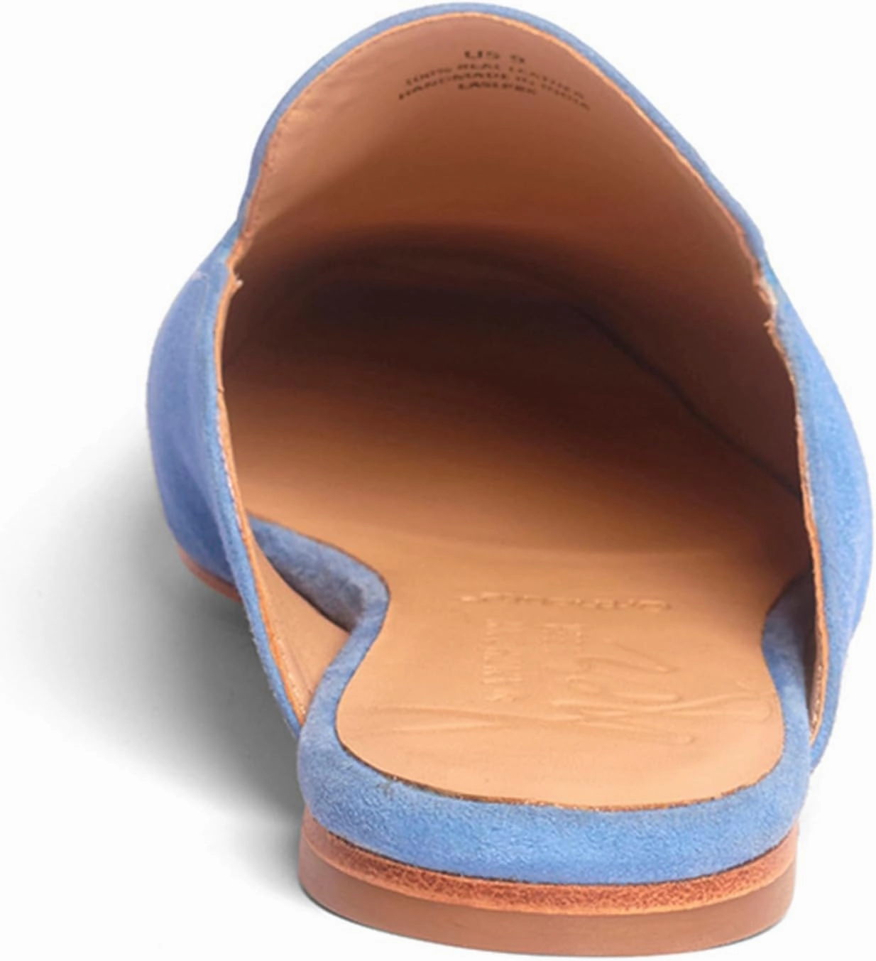 Anthony Veer Lara Suede Flat Mule for Women | Handcrafted in Italian Suede | Ortholite Bedded Insoles | Square Toe & Rubber Heel
