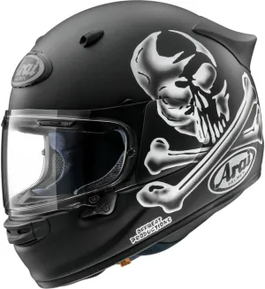 Arai Contour-X Hayes Jolly Roger Unisex-Adult Street Motorcycle Helmet - Black/White / Large