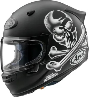 Arai Contour-X Hayes Jolly Roger Unisex-Adult Street Motorcycle Helmet - Black/White / Small