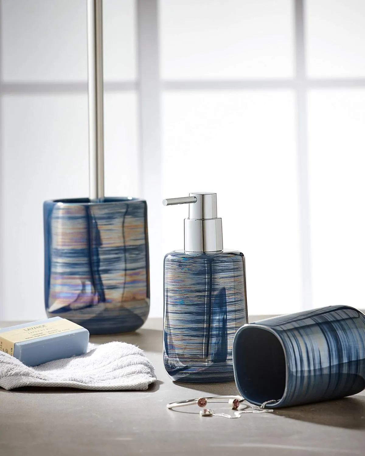 Argentic Accessories Stoneware Mare Toilet Brush Holder