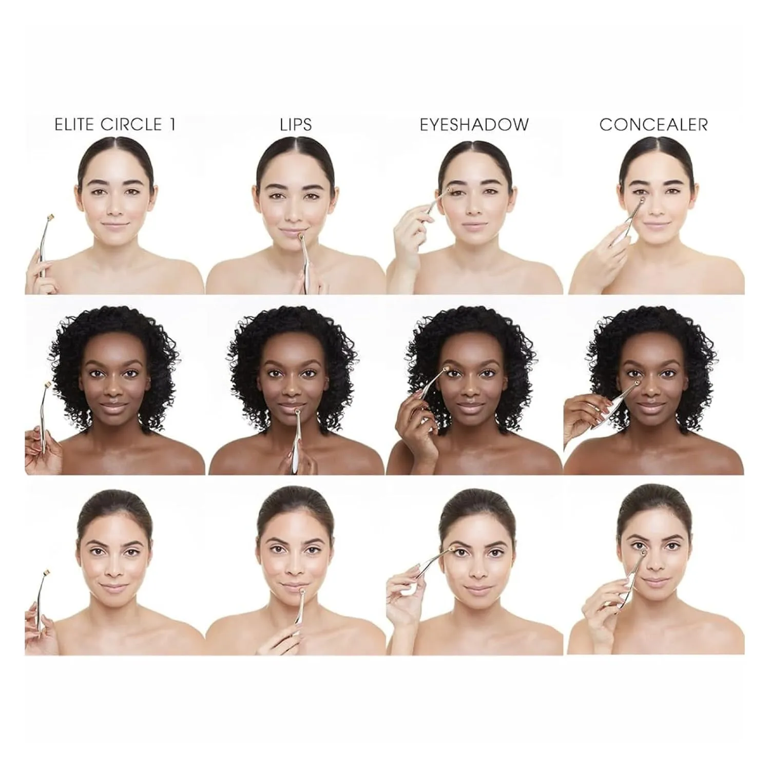 Artis Elite Circle 1 Makeup Brush | Round Blonde Fibre Bundle | Lipstick Bullet Tip | Ideal For Lip Products and Concealer For Spots