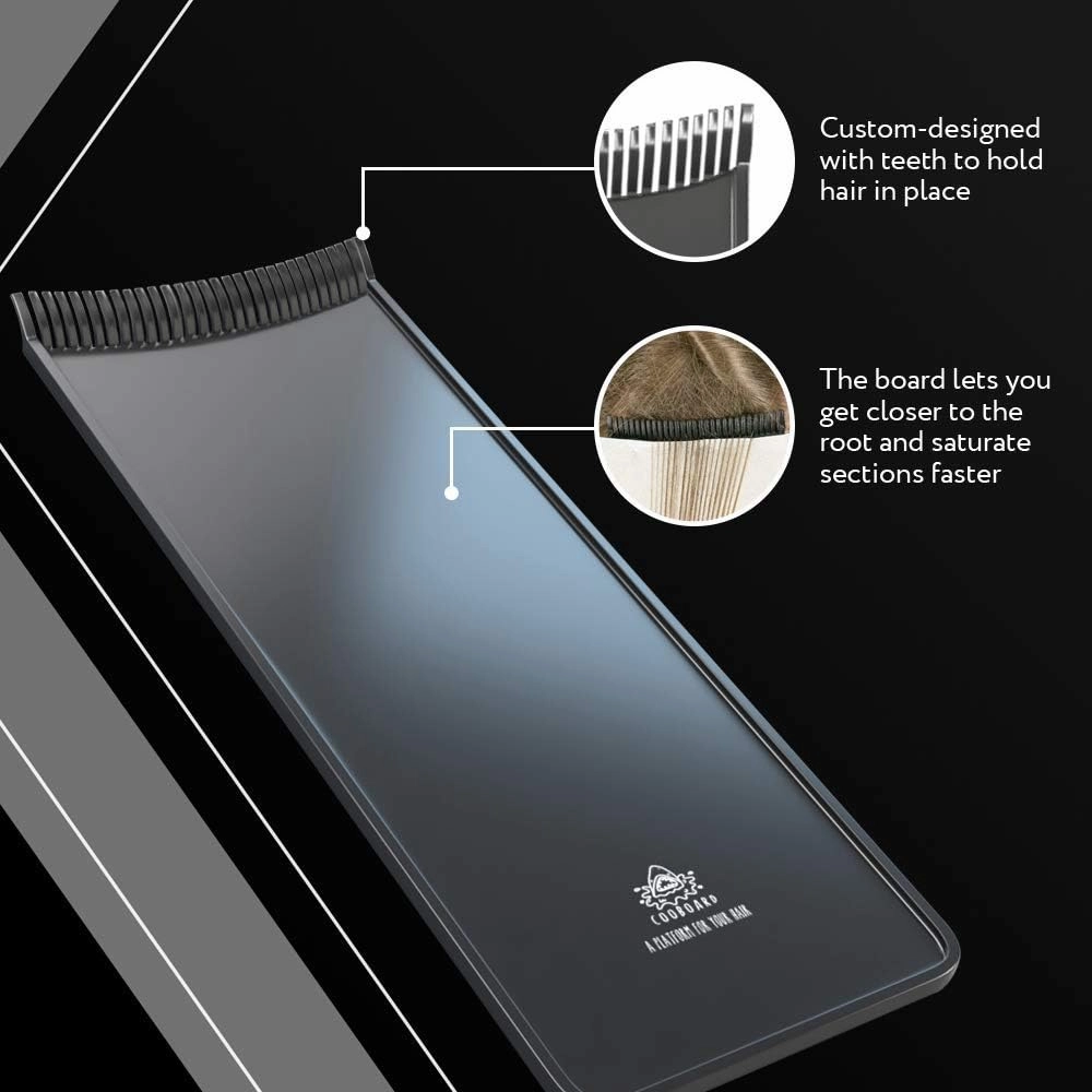 Authentic Cooboard Balayage Board with Teeth | Original Highlighting Paddle from The Maker of Cooboard Hair Highlighting Kit | Easy to Clean, Sturdy, Lightweight (Cooboard Pink)