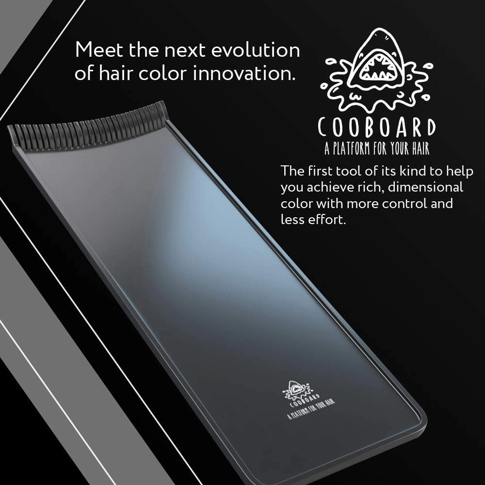 Authentic Cooboard Balayage Board with Teeth | Original Highlighting Paddle from The Maker of Cooboard Hair Highlighting Kit | Easy to Clean, Sturdy, Lightweight (Cooboard Pink)