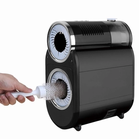 Automatic Hair Brush Cleaning Tool Comb Cleaning Brush Fast Electric Round Brush Cleaner Machine Portable Professional Cleans Brushes- Remover for Removing Hair Dust Home and Salon Use