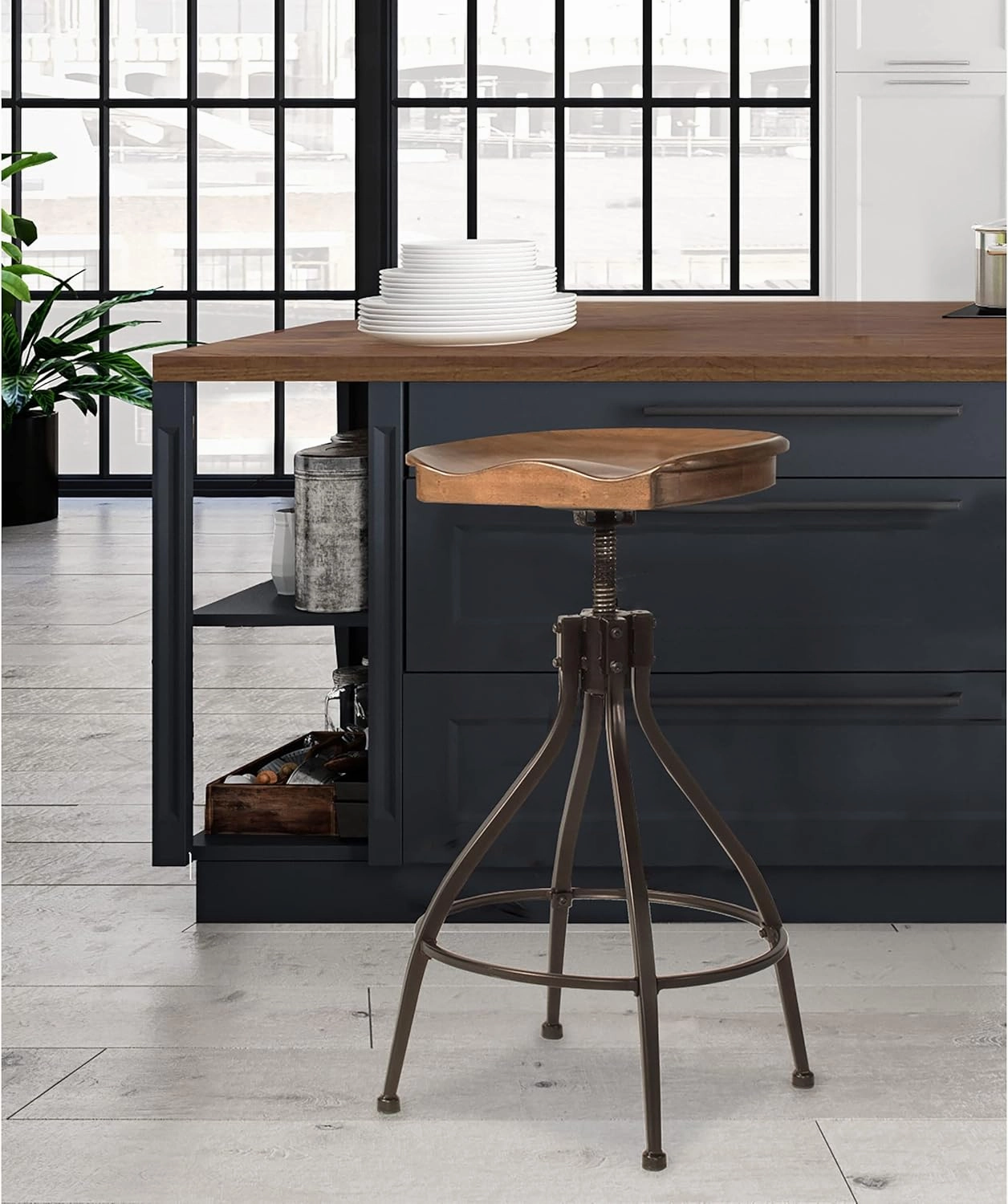 Bar Stool - Silverton Bar Stool with Open Lattice - Hillsdale Furniture - 4734-830