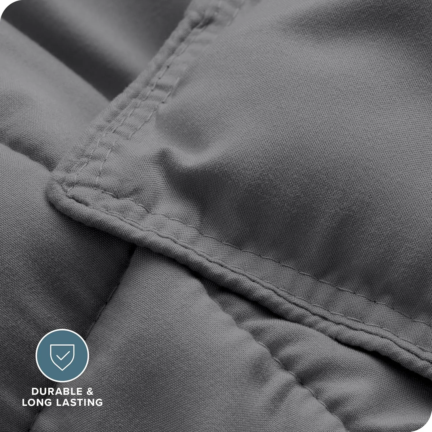 Bare Home Comforter Set - Queen Size - Ultra-Soft - Goose Down Alternative - Premium 1800 Series - All Season Warmth (Queen, Grey)
