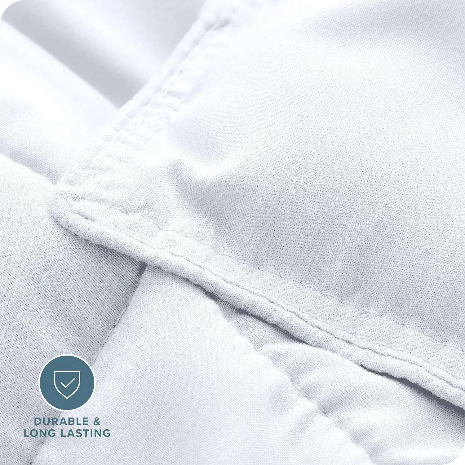 Bare Home Comforter Set - Queen Size - Ultra-Soft - Goose Down Alternative - Premium 1800 Series - All Season Warmth (Queen, White)