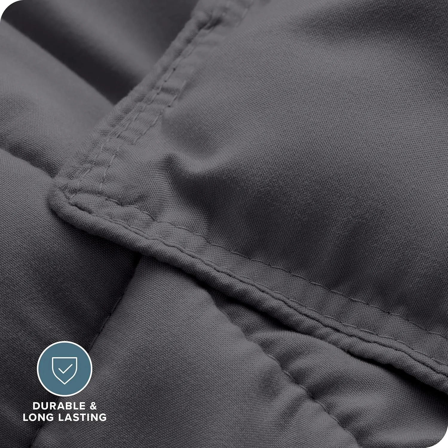 Bare Home Comforter Set - Twin/Twin Extra Long Size - Ultra-Soft - Goose Down Alternative - Premium 1800 Series - All Season Warmth (Twin/Twin XL, Forged Iron Grey)