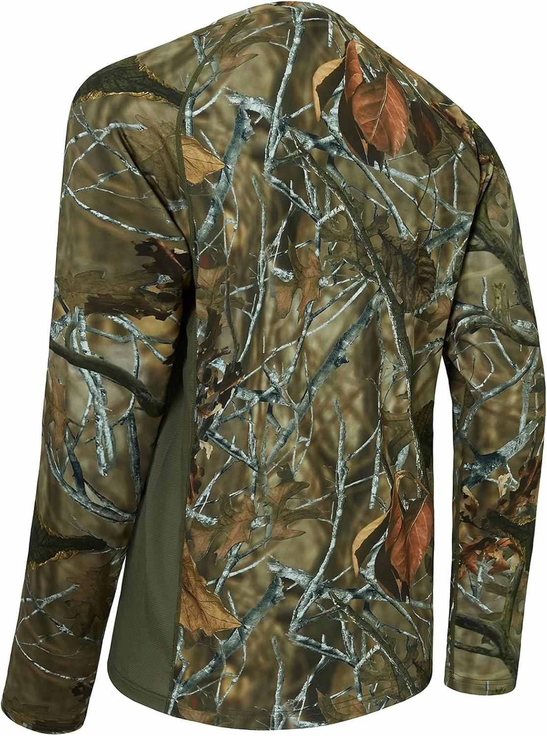 BASSDASH Men's Hunting Camo Performance Long Sleeve Shirt Fishing UPF50  FS13M