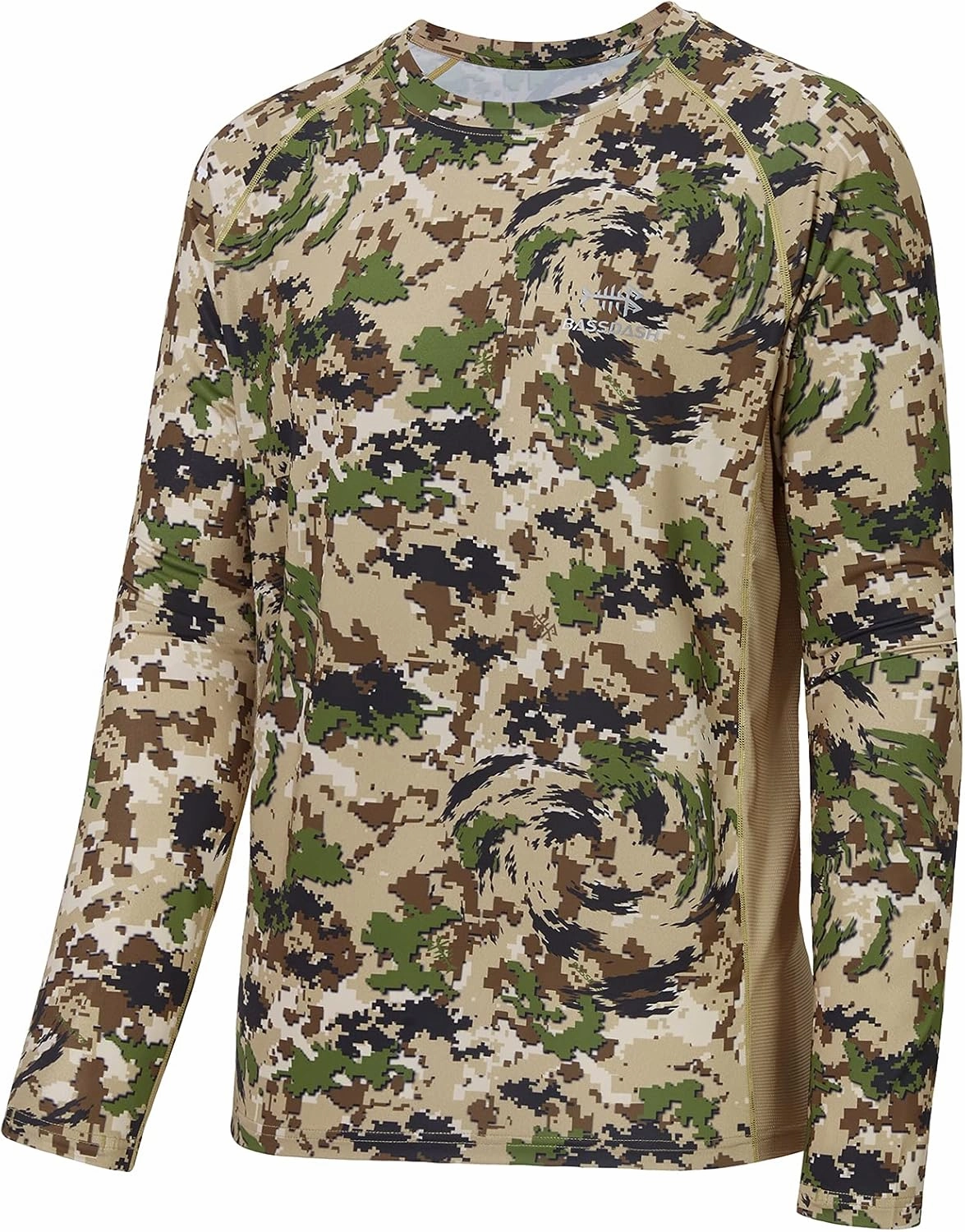 BASSDASH Men's Hunting Camo Performance Long Sleeve Shirt Fishing UPF50  FS13M