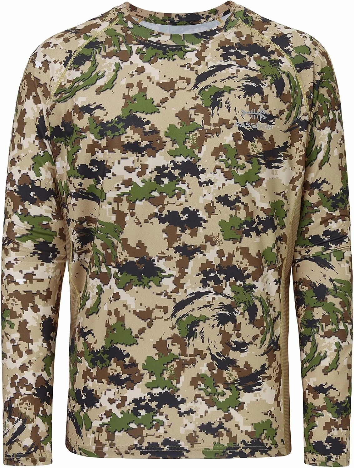 BASSDASH Men's Hunting Camo Performance Long Sleeve Shirt Fishing UPF50  FS13M