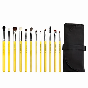 Bdellium Tools Professional Makeup Brush Studio Series - Eyes 12pc. Brush Set with Roll-Up Pouch