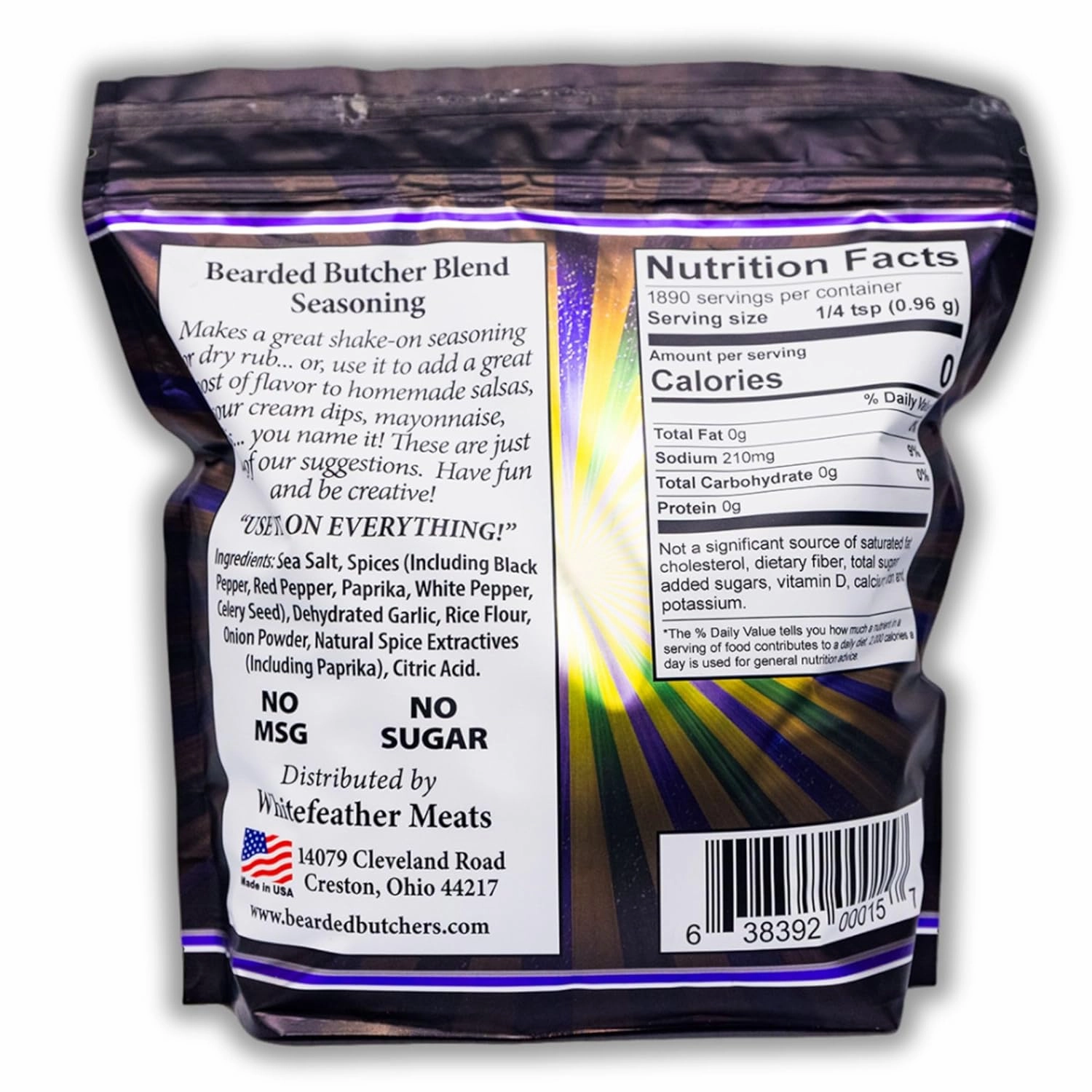 Bearded Butchers Cajun Blend Seasoning, 64 oz Bag (4 lbs) – Medium Heat, Perfect for Soup, Seafood, Chicken, Fish, and More – No MSG, Gluten-Free, Pure, All-Natural Flavor