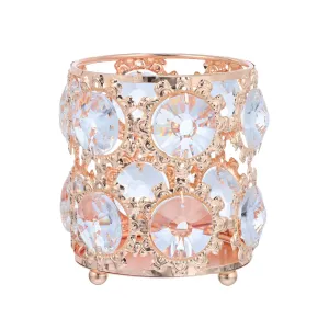 Beaupretty Crystal Makeup Brush Holder Makeup Brush Organizer Pencil Storage Container Pen Holder Vanity Decor Accessories