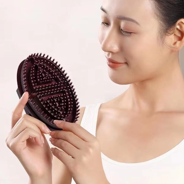 Beauty Salon Professional Custom Meridian Brush, Capricorn Meridian Massage Brush, Meridians Massage Brush, Full Body Relaxation Comb (Brown)