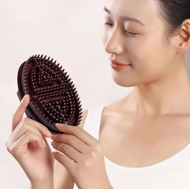 Beauty Salon Professional Custom Meridian Brush, Capricorn Meridian Massage Brush, Meridians Massage Brush, Full Body Relaxation Comb (Purple)