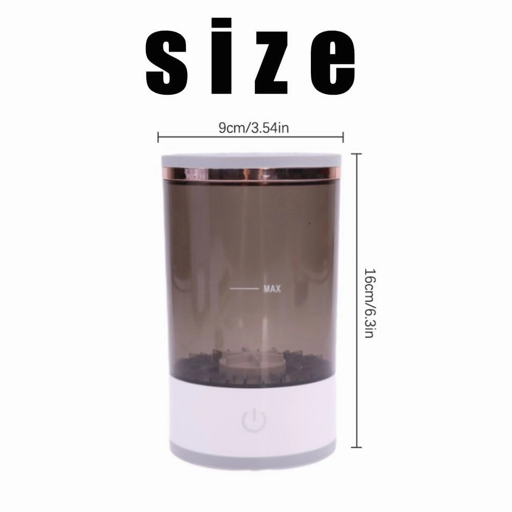 Beauty Swirl Cosmetic Brush Cleaner, The Cozy Luna Brush Cleaner, Efficient Electric Makeup Brush Cleaner Machine, Automatic Makeup Brush Cleaner, Deep Spinning Cleaning (1-Clear-Charging)