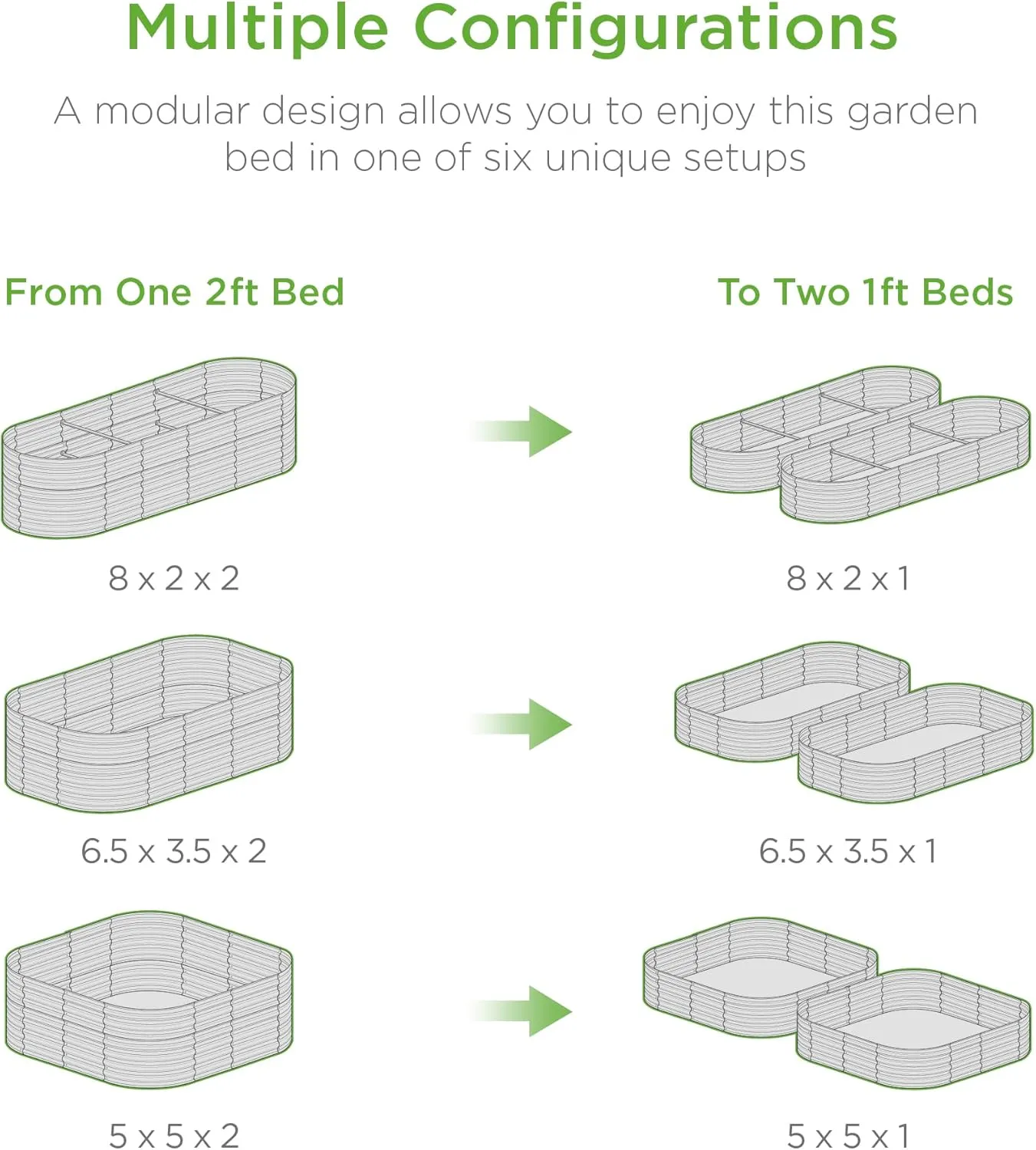 Best Choice Products 8x2x2ft Metal Raised Garden Bed, Oval Outdoor Deep Root Planter Box for Vegetables, Herbs w/ 4 Support Bars, 215 Gal Capacity - Charcoal
