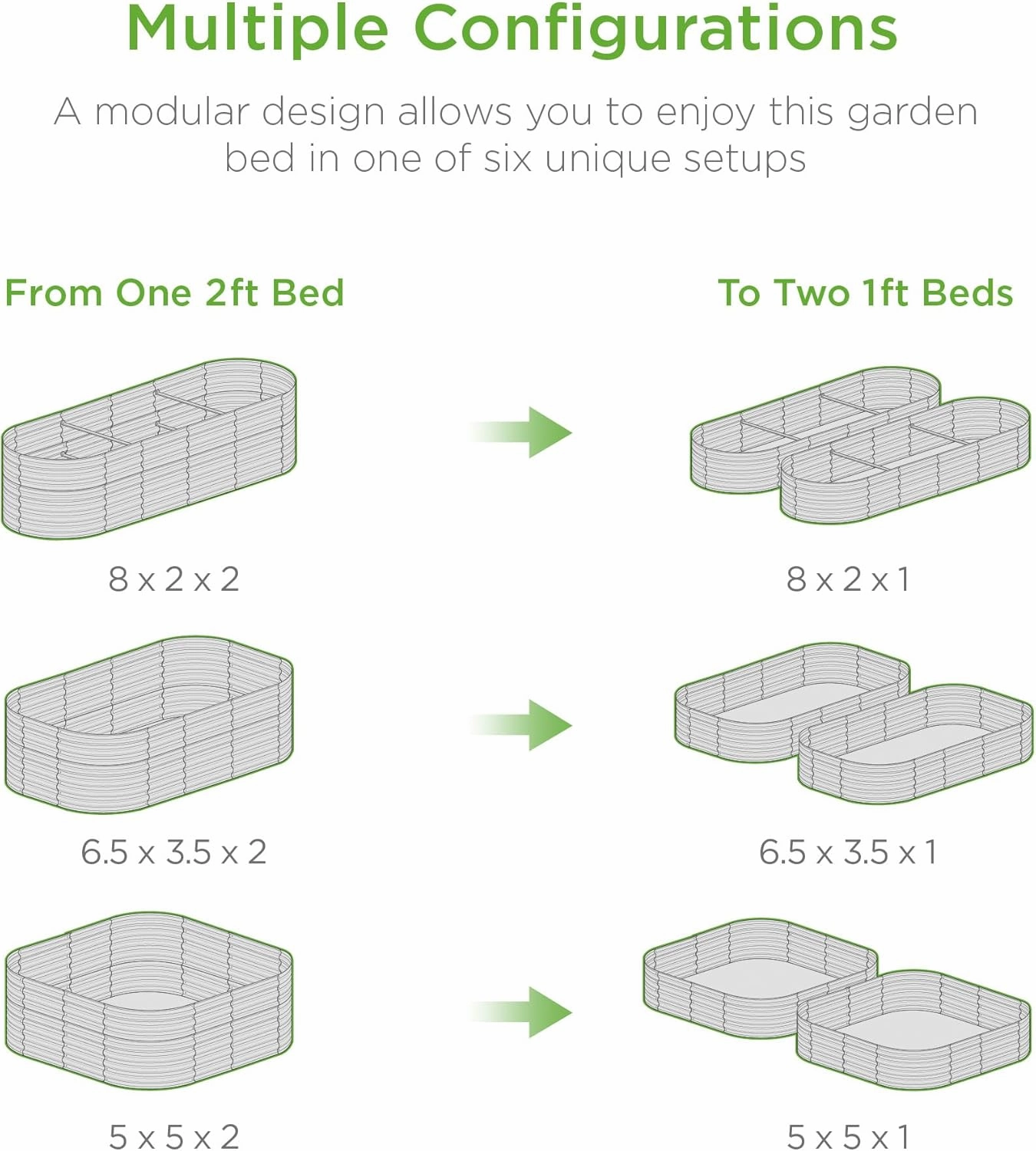 Best Choice Products 8x2x2ft Metal Raised Garden Bed, Oval Outdoor Deep Root Planter Box for Vegetables, Herbs w/ 4 Support Bars, 215 Gal Capacity - Taupe