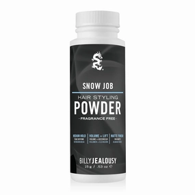 Billy Jealousy Snow Job Hair Styling Powder – Volume & Texture Powder for Men, Medium Hold, Matte Finish, Vegan, Fragrance Free – Essential Barber Accessories For All Hair Types