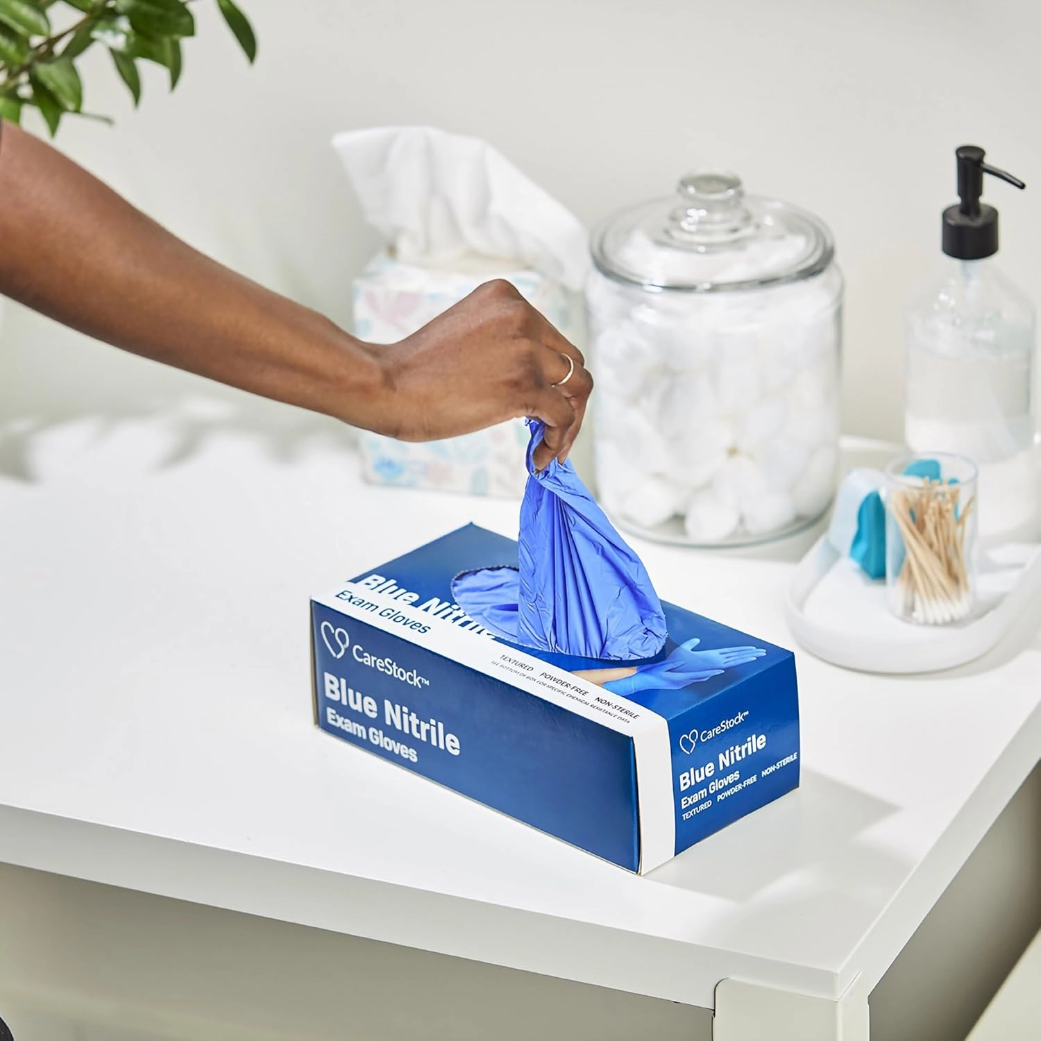 Blue Nitrile Exam Gloves [2000 Count] Disposable, Powder-Free, Latex-Free, Food Safe, Medical Grade, Chemical Resistant, Medium, 200 Count, 10 Boxes
