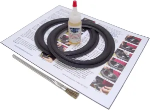 BMW 6.5" Foam Surround Edge Repair Kit - 2 Speaker Kit - Compatible with 323 Rear Deck (4-3/4" Cone), 2000 323ci HK Sound (Must Trim OD of Foam to fit), 2000 325 Sedan Front Door, Many More