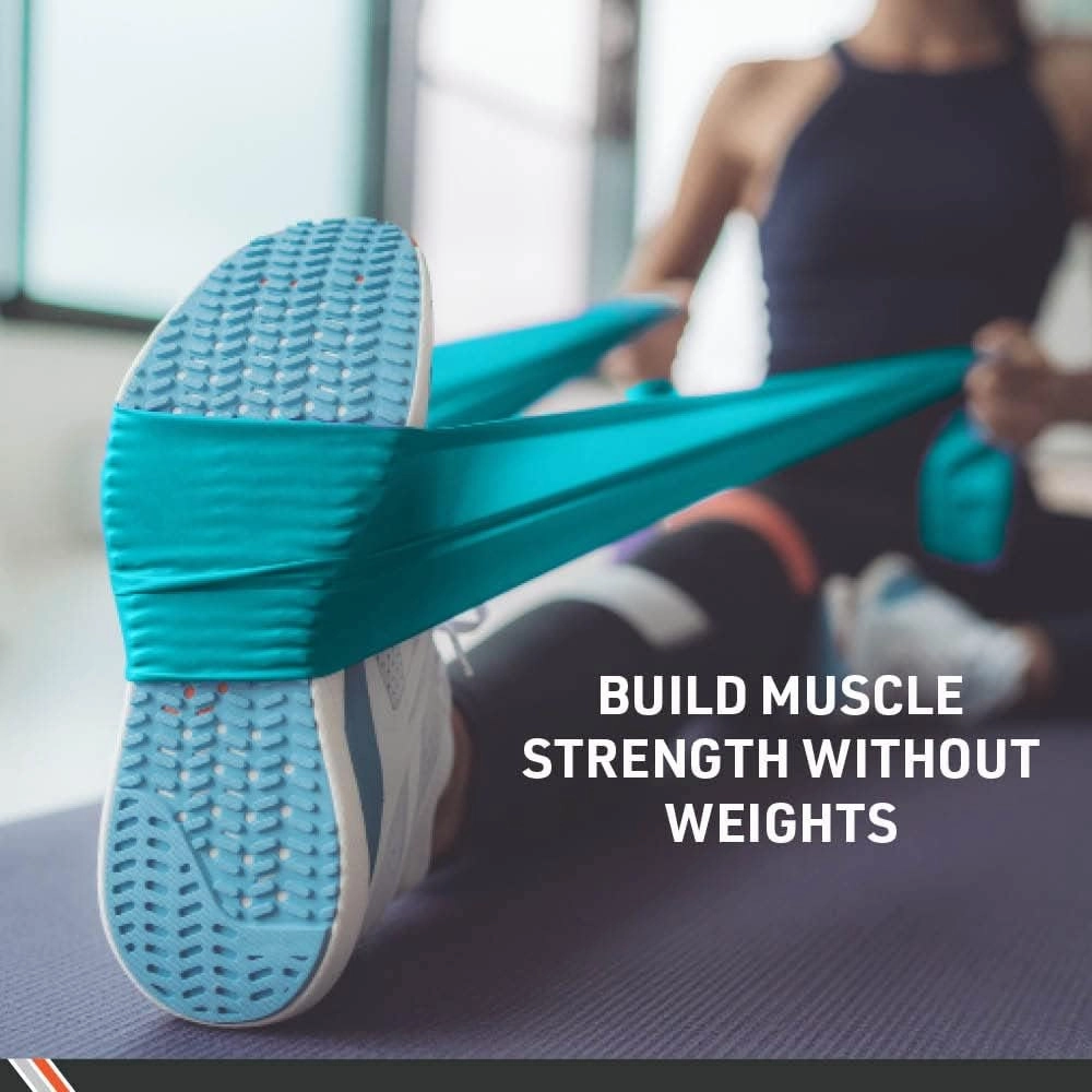 Body Sport Exercise Band, 25 yd. x 4 in. Roll, Medium Resistance - Home & Gym Fitness Equipment for Stretching, Strength Training & Physical Therapy (Orange)