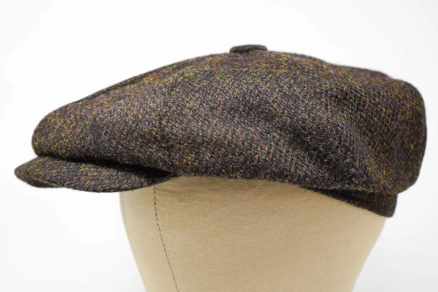Borges & Scott Lomond Newsboy Cap - 100% Handwoven Wool - Harris Tweed - Water Resistant
