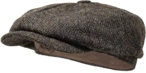 Borges & Scott Lomond Newsboy Cap - 100% Handwoven Wool - Harris Tweed - Water Resistant
