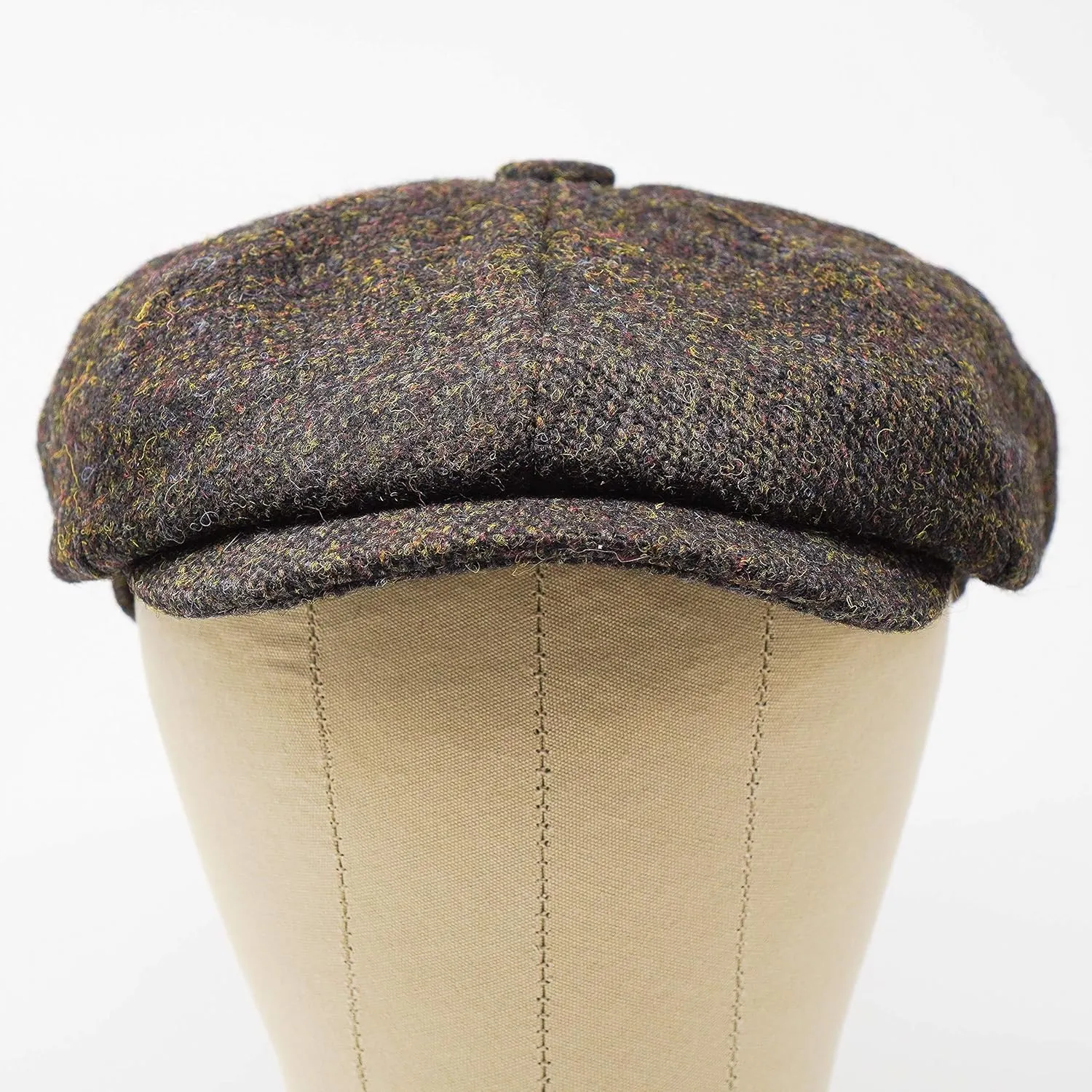 Borges & Scott Lomond Newsboy Cap - 100% Handwoven Wool - Harris Tweed - Water Resistant