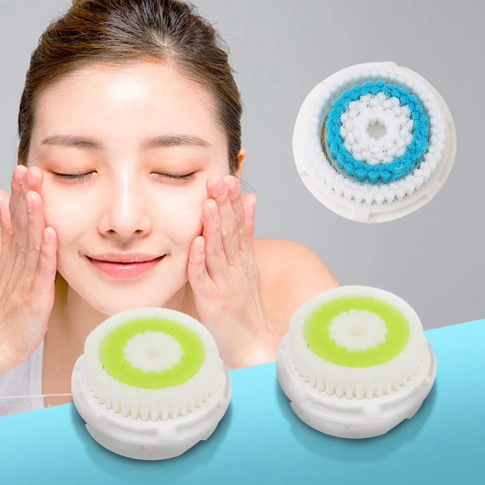 Brush Head Replacements Compatible with Clarisonic Mia 1, Mia 2, Mia Fit, Alpha Fit, Smart Profile Uplift and Alpha Fit (4Packs(Blue Black Green Pink)) (4 Pack)