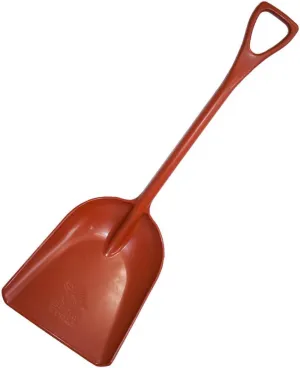 Bully Tools 42-Inch One-Piece Poly Scoop/Shovel for Snow Mulch Cleaning (Rust)