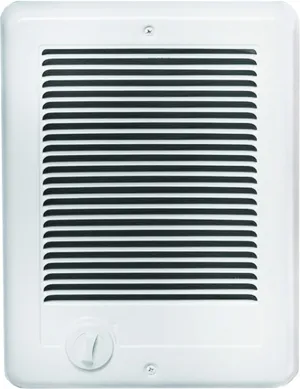 Cadet Com-Pak Electric Wall Heater Complete Unit with Thermostat (Model: CSC152TW, Part: 67506), 5120/3840 BTU, 240/208 Volt, 1500/1125 Watt, White