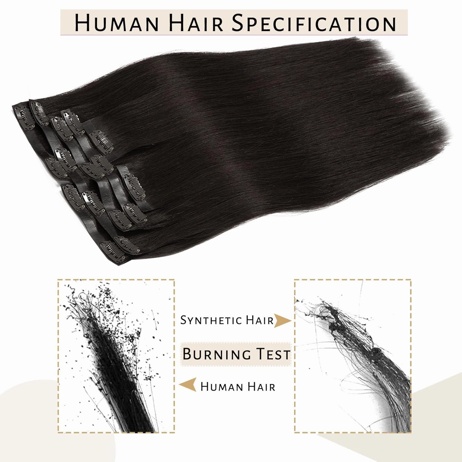 Caliee Seamless Hair Extensions Clip in Color 2 Dark Brown Hair Extensions Human Hair 110G 7Pcs 14Inch Ultra Thin Real Remy Hair Clip ins Soft Silky Straight Clip in Human Hair with PU Weft