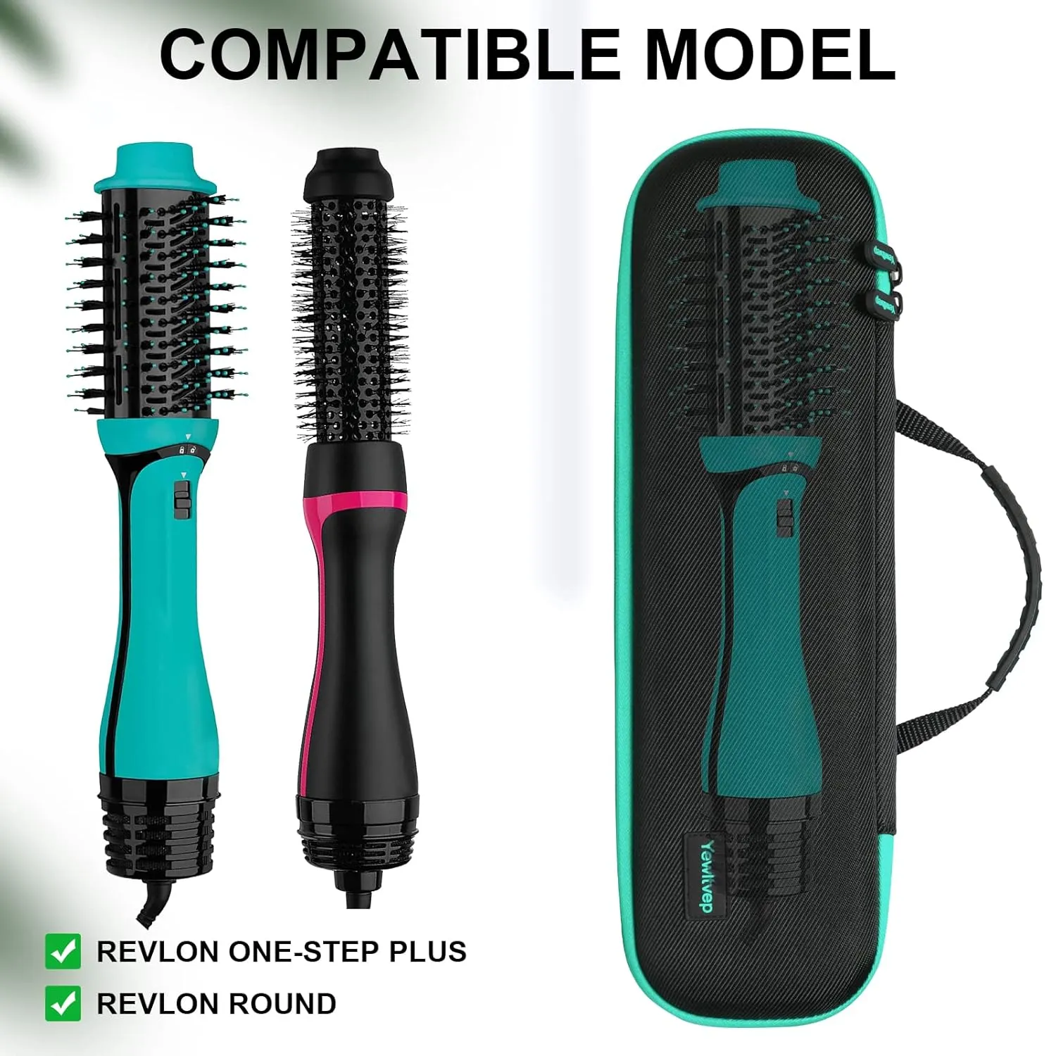 Case for Revlon One Step Volumizer Plus 2.0, Hard Travel Case for Revlon One Step Volumizer Plus Hair Dryer and Styler, Revlon Volumizer Hair Dryer Brush, One Step Hair Dryer and Volumizer(Case Only)