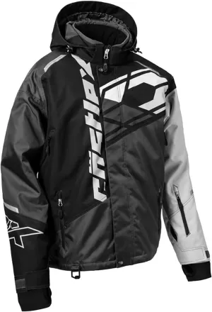 Castle X Men's Code G4 Snowmobile Jacket (Charcoal/Black/Silver - Medium)