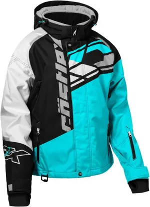 Castle X Women's Code G4 Snowmobile Jacket (Turquoise/Black/White - Medium)