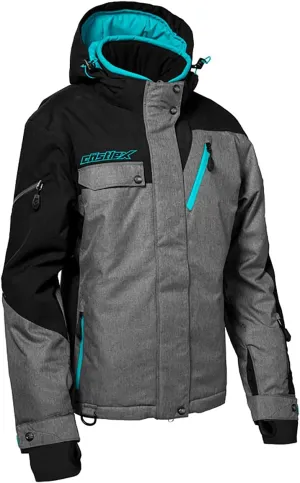 Castle X Women's Powder G3 Jacket (Heather/Black/Turquoise - Medium)